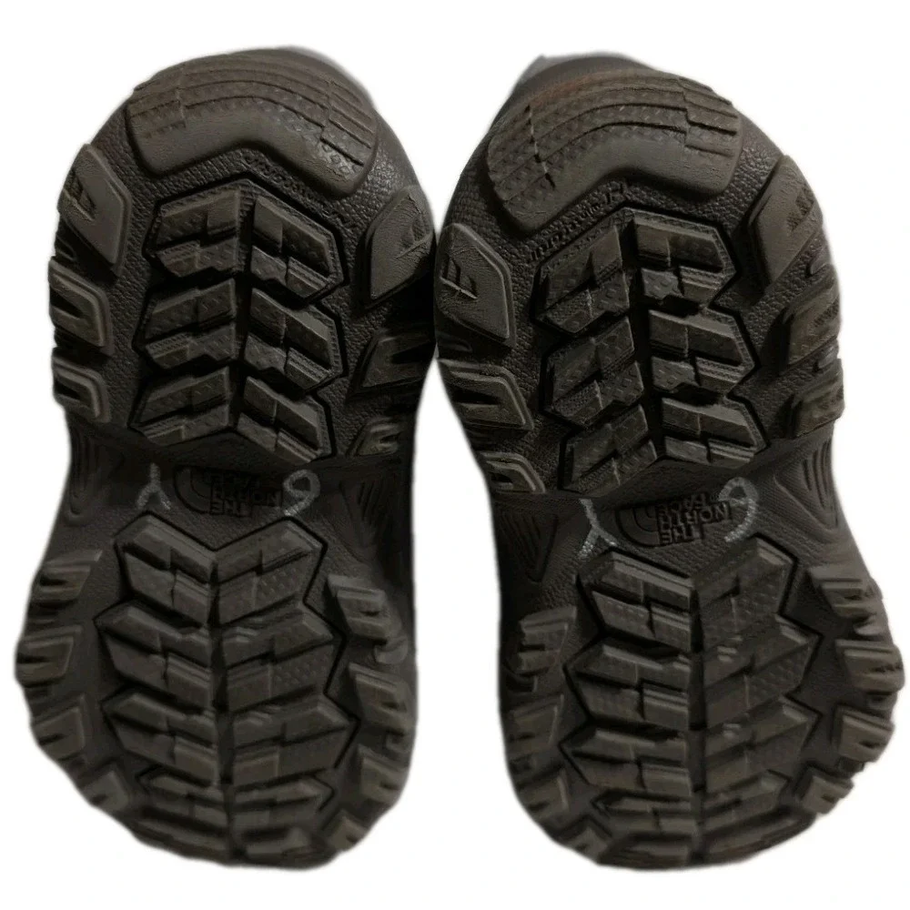 The‎ North Face Kids Snow Boots Girls Sz 1 Gray Pink Waterproof Insulated Winter